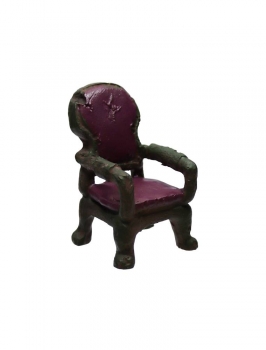 Mini-Stuhl Kunststoff braun/lila